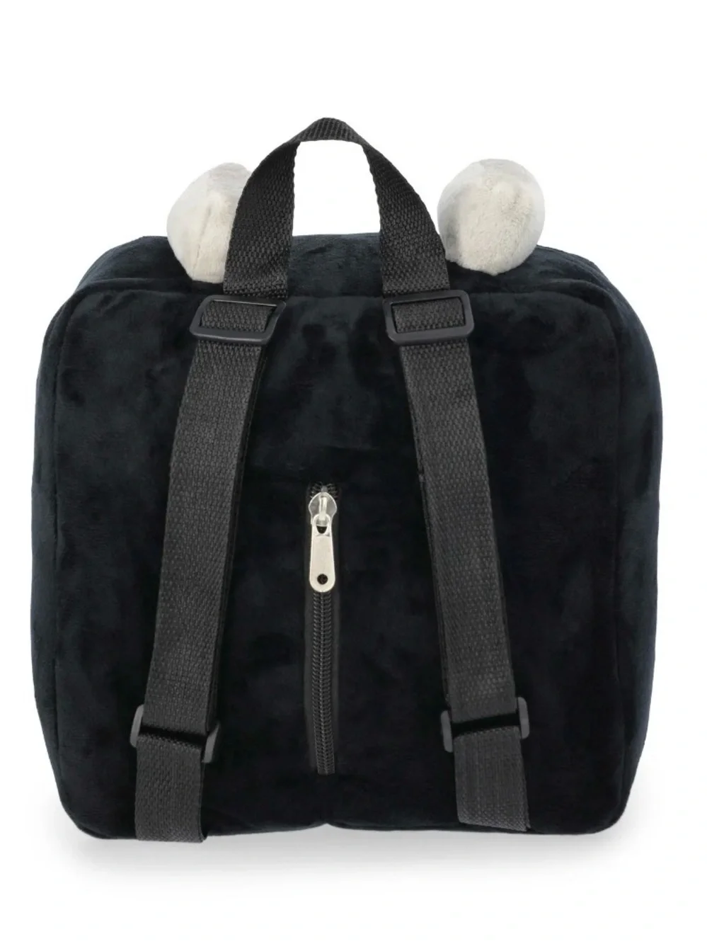 Black and Pink Plush Kids Backpack - Pixel Dragon Design